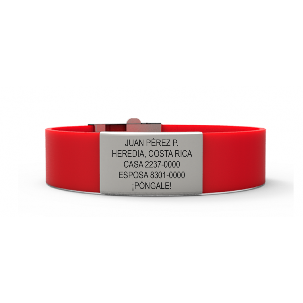 Sensible para castigar hueco Brazalete Rojo - MyTAG Costa Rica